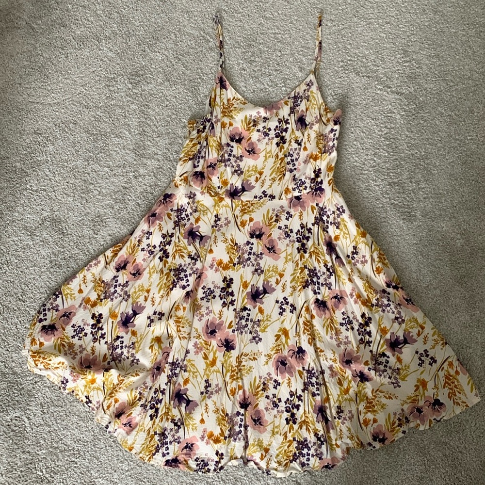 Multi color spaghetti strap sundress